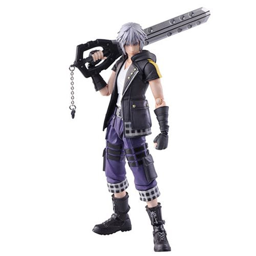 Bring Arts Kingdom Hearts III Riku Action Figure by Square Enix - Collectible Anime Character Model for Display & Gaming Fans