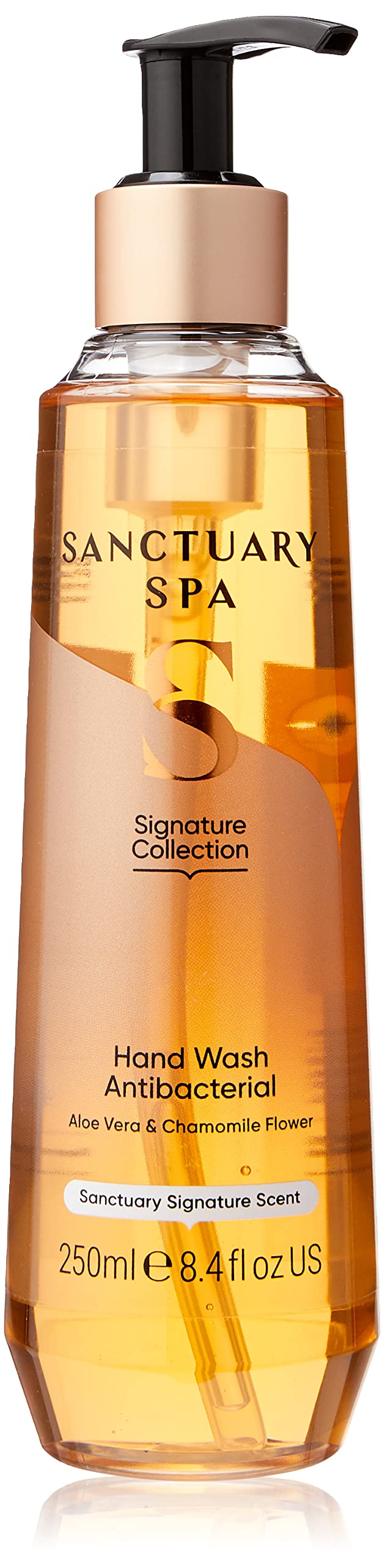 Sanctuary Spa Antibacterial Hand Wash with Refill - Vegan Liquid Soap for Home, Office & Travel - Kills 99.9% Germs - Moisturizing & Gentle Formula - 16oz Bottle + 16oz Refill Pack