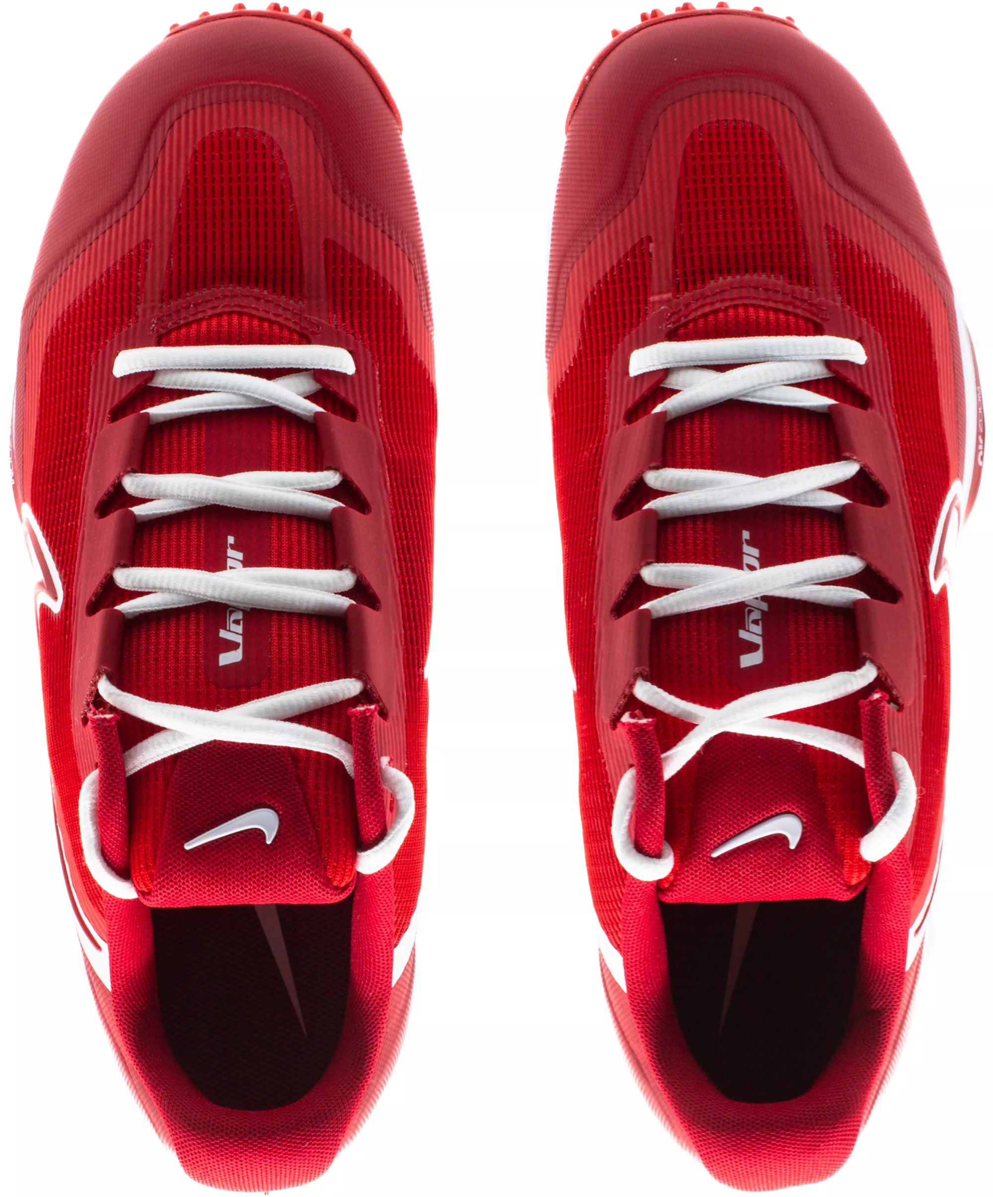Nike React Vapor Drive 2 Cricket Shoes - Red/White Rubber Spikes for Men | Lightweight Performance Footwear for Cricket Matches & Training