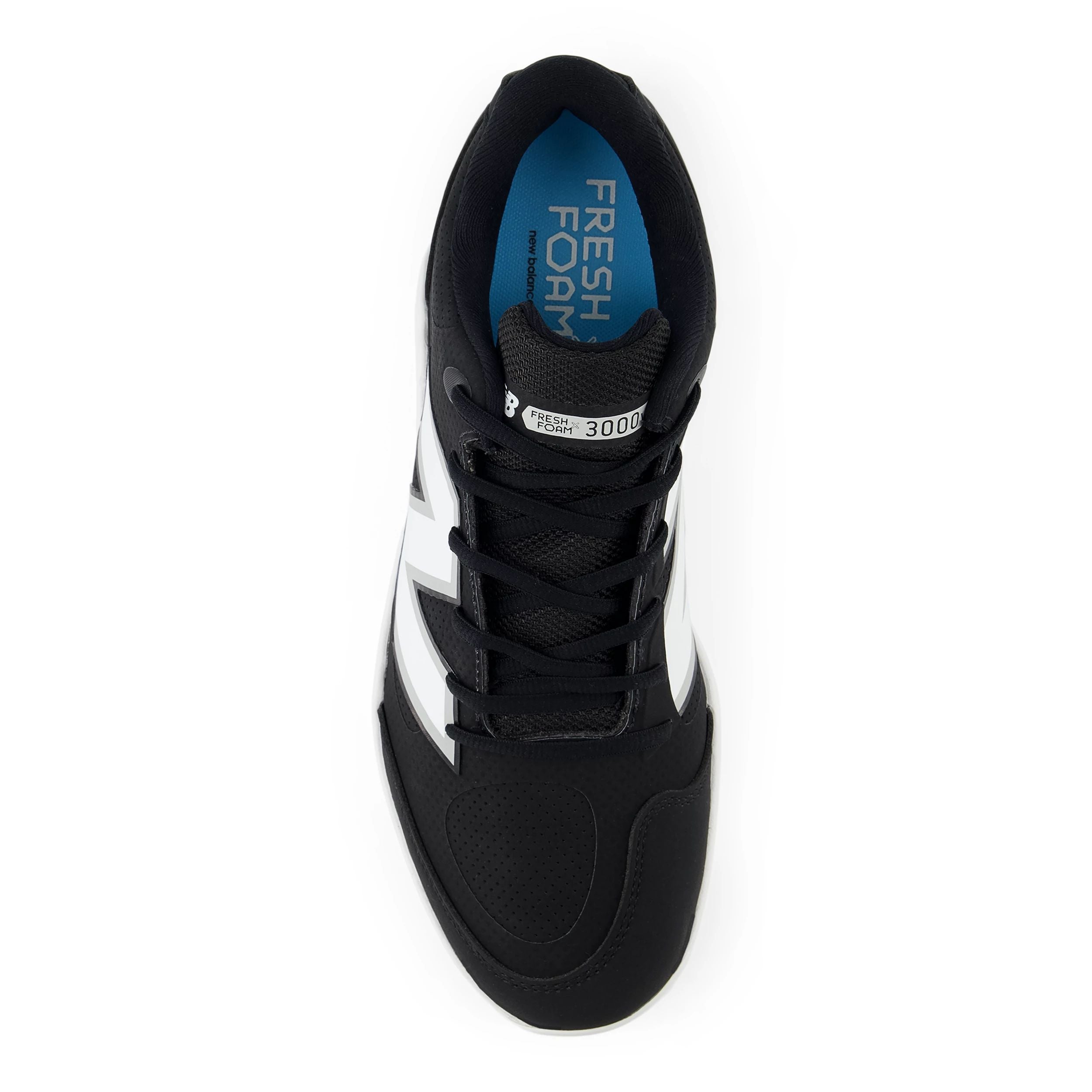 New Balance Fresh Foam 3000v7 Men's Synthetic Black/White Low TPU Cleats - Lightweight Football Soccer Cleats for Artificial Turf & Indoor Training