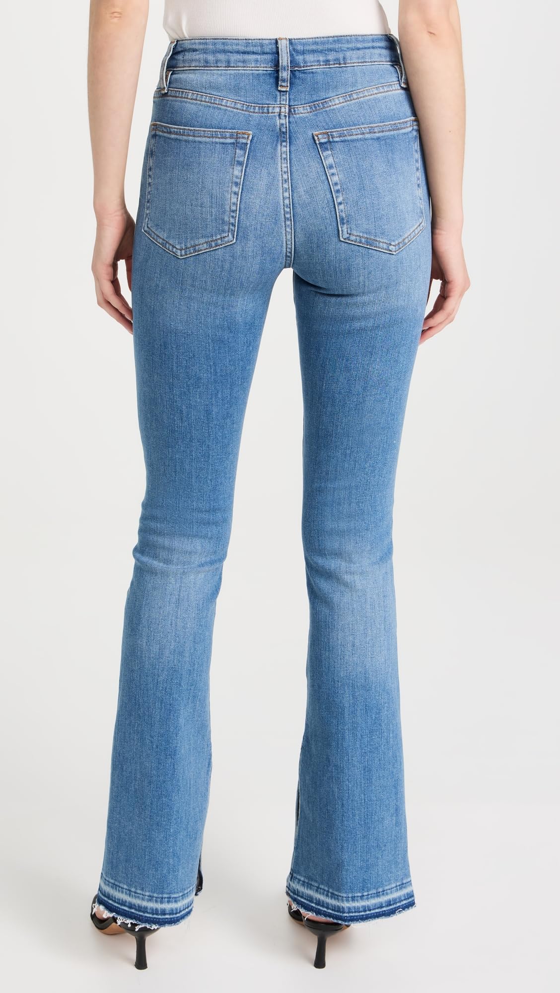 FRAME Women's Le Mini Boot Jeans - High Waist Stretch Denim Skinny Jeans for Women | Perfect for Casual Wear, Night Out & Everyday Style