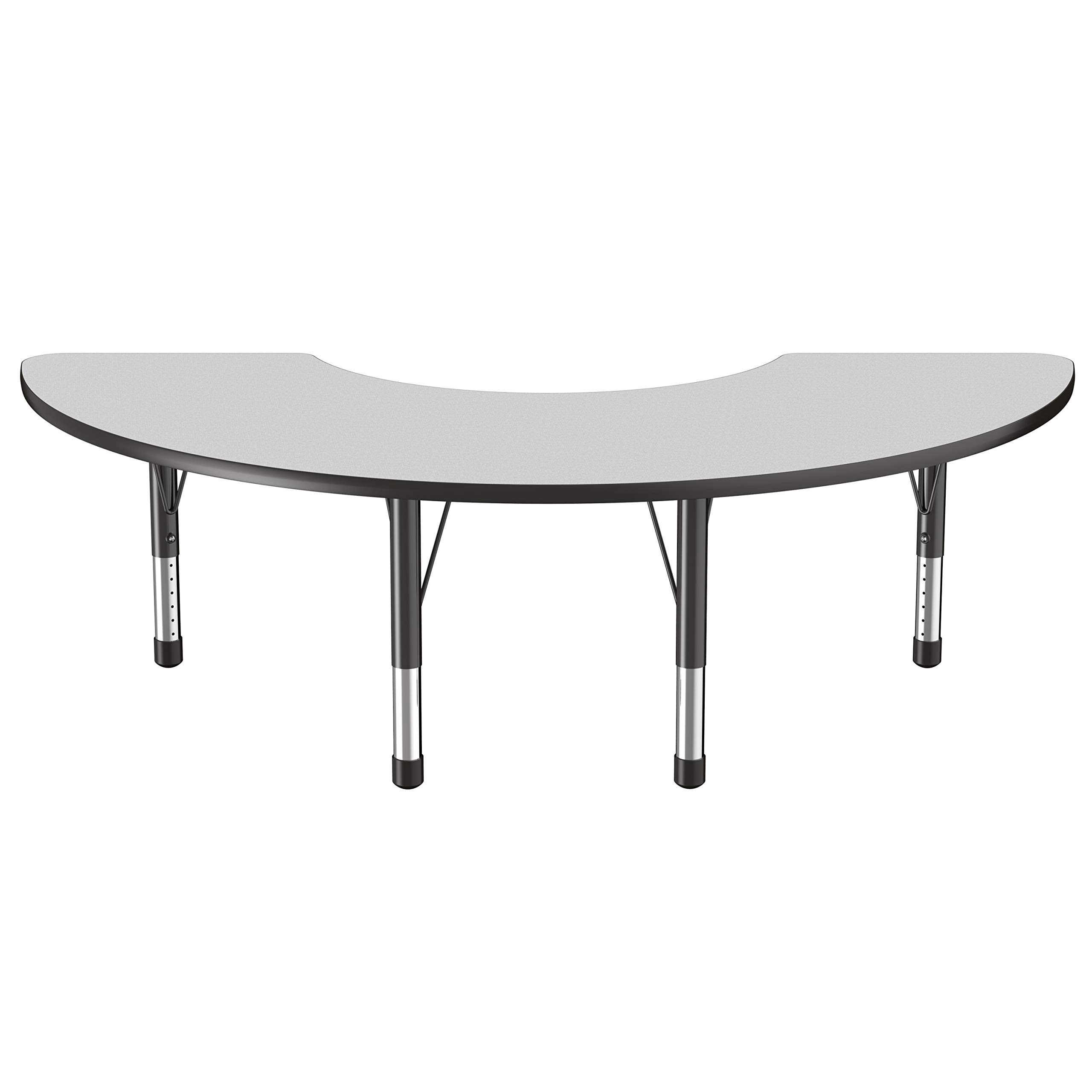 Factory Direct Partners 10076-GYBK Adjustable Height Kids Activity Table (36