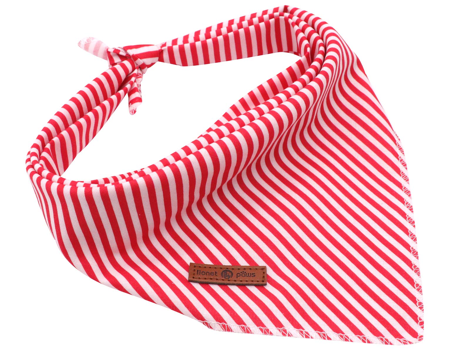Lionet Paws Dog Bandana for Small Medium Large Dogs - Adjustable Pet Scarf for Cats & Dogs - Cute Triangle Kerchief Bib for Boy or Girl Pets - Perfect for Holidays, Birthdays & Outdoor Adventures