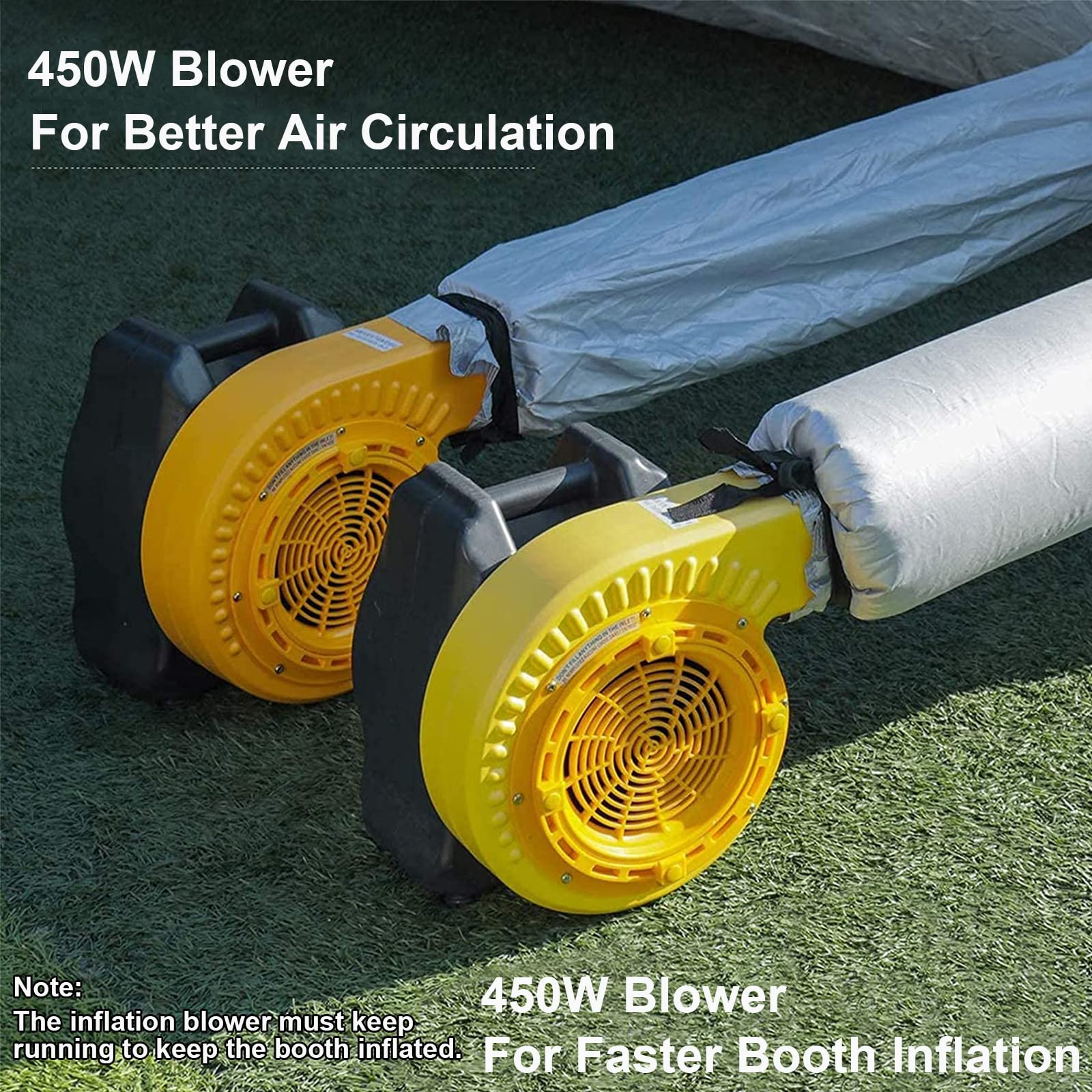 13x10x8FT Portable Inflatable Paint Booth Tent with Dual 450W Blower Fans - Professional Auto Painting Station for Cars, Furniture & DIY Projects | Perfect for Auto Body Shops, Home Garage & Industrial Spray Painting