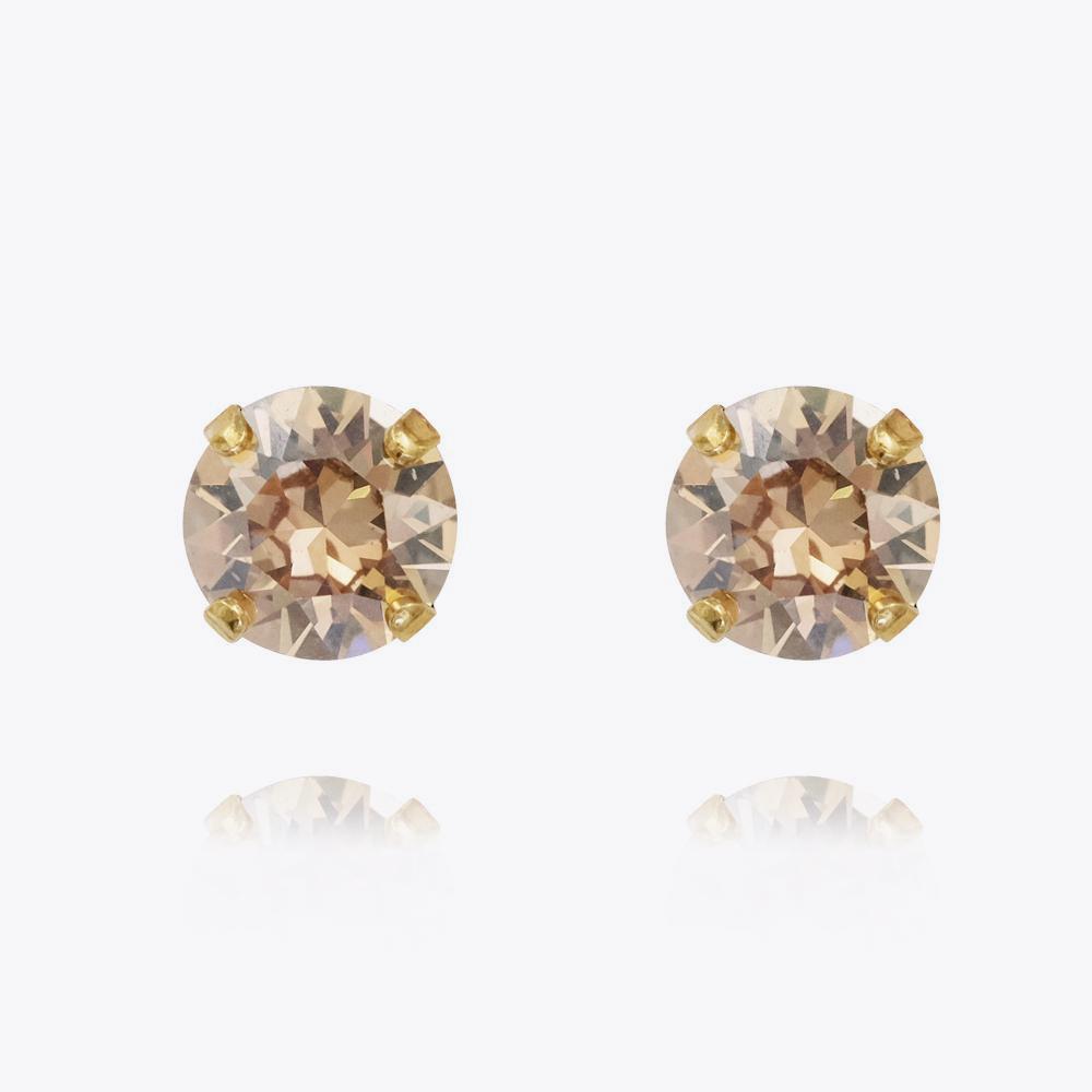 Classic Golden Shadow Stud Earrings for Women - Elegant & Timeless Jewelry for Everyday Wear, Parties & Special Occasions
