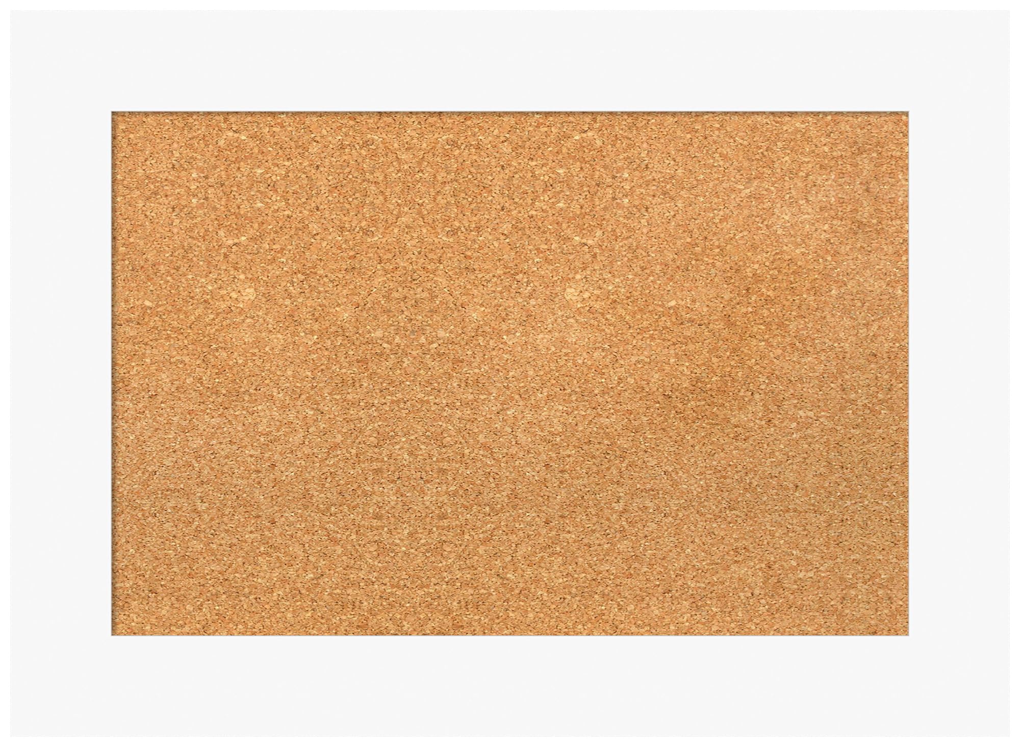 Amanti Art 21x29 Inch Natural Cork Bulletin Board with White Wood Frame - Vision Board, Office Decor & Home Organization Pinboard for Notes, Photos & Memories | Perfect for Home, Office & Dorm Room Organization