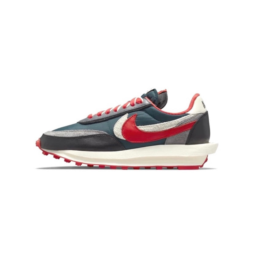 Nike x Sacai x Undercover LD Waffle Sneakers - Midnight Spruce & University Red Colorway | Limited Edition Running Shoes for Men & Women | Perfect for Streetwear & Casual Fashion