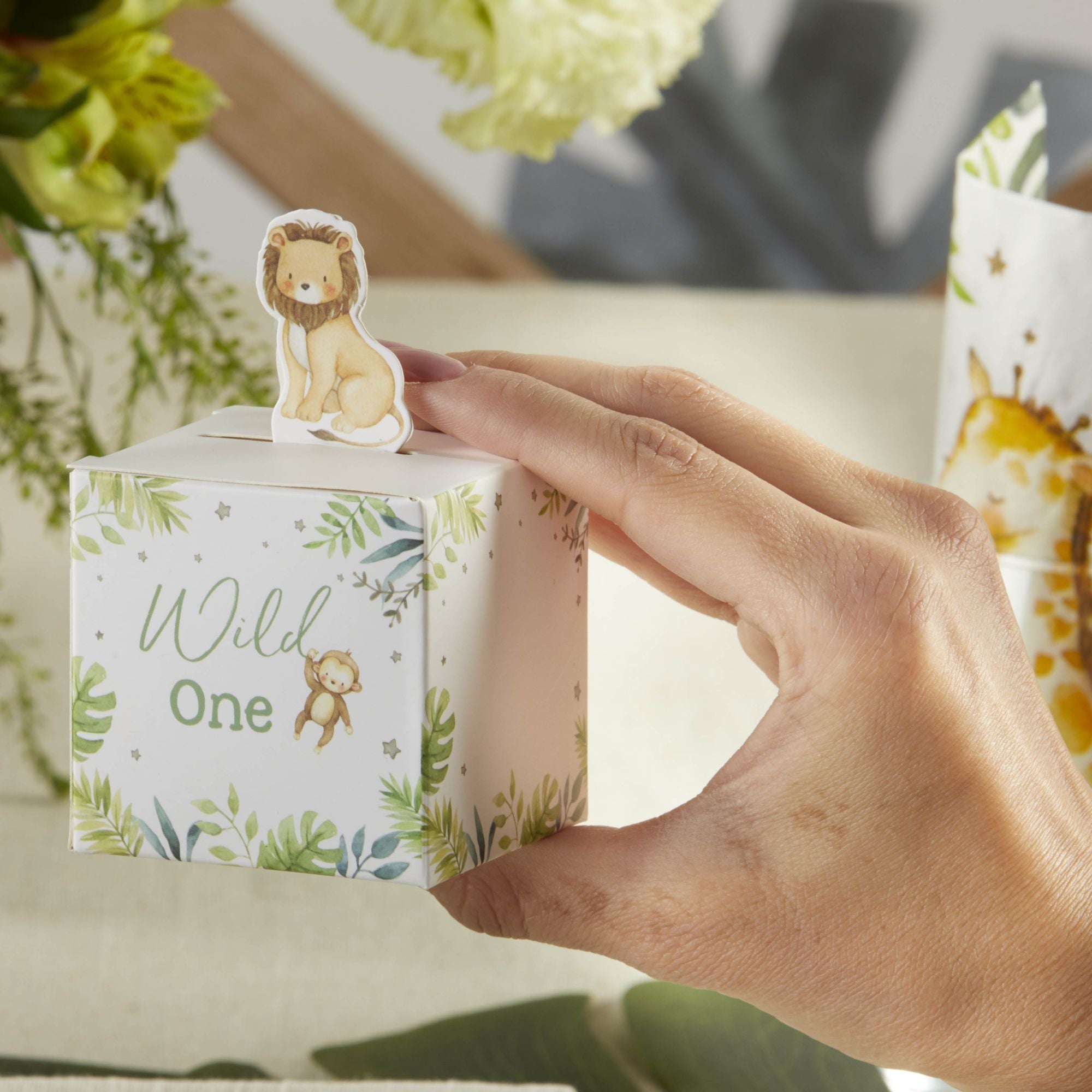 Safari Baby Shower Favor Boxes - Set of 24 Jungle Theme Party Favors for Baby Showers, Birthdays & Gender Reveals - Perfect for Decorations, Gifts & Thank You Favors