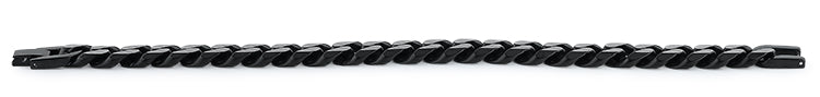 Stainless Steel Curb Chain IP Black Link Bracelet for Men & Women - Durable Fashion Jewelry for Everyday Wear, Parties & Gifts