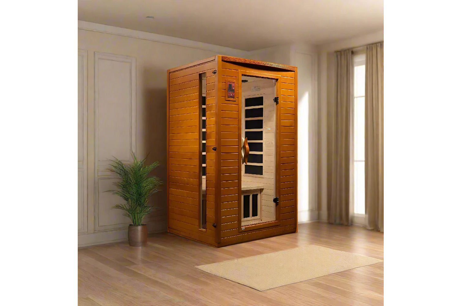 Dynamic Saunas Versailles Edition 2-Person Low EMF Far Infrared Sauna for Home Relaxation & Detox - Perfect for Couples Spa Therapy & Wellness Retreats