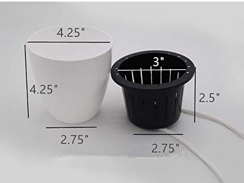 5 Pack Self Watering Flower Pots with Visible Water Level - Indoor/Outdoor Planters for Seedlings, Nursery, Balcony & Window Gardens - White Lazy Plant Pots for Easy Root Care & Watering (Perfect for Home Decor, Office Plants & Gardening Gifts)