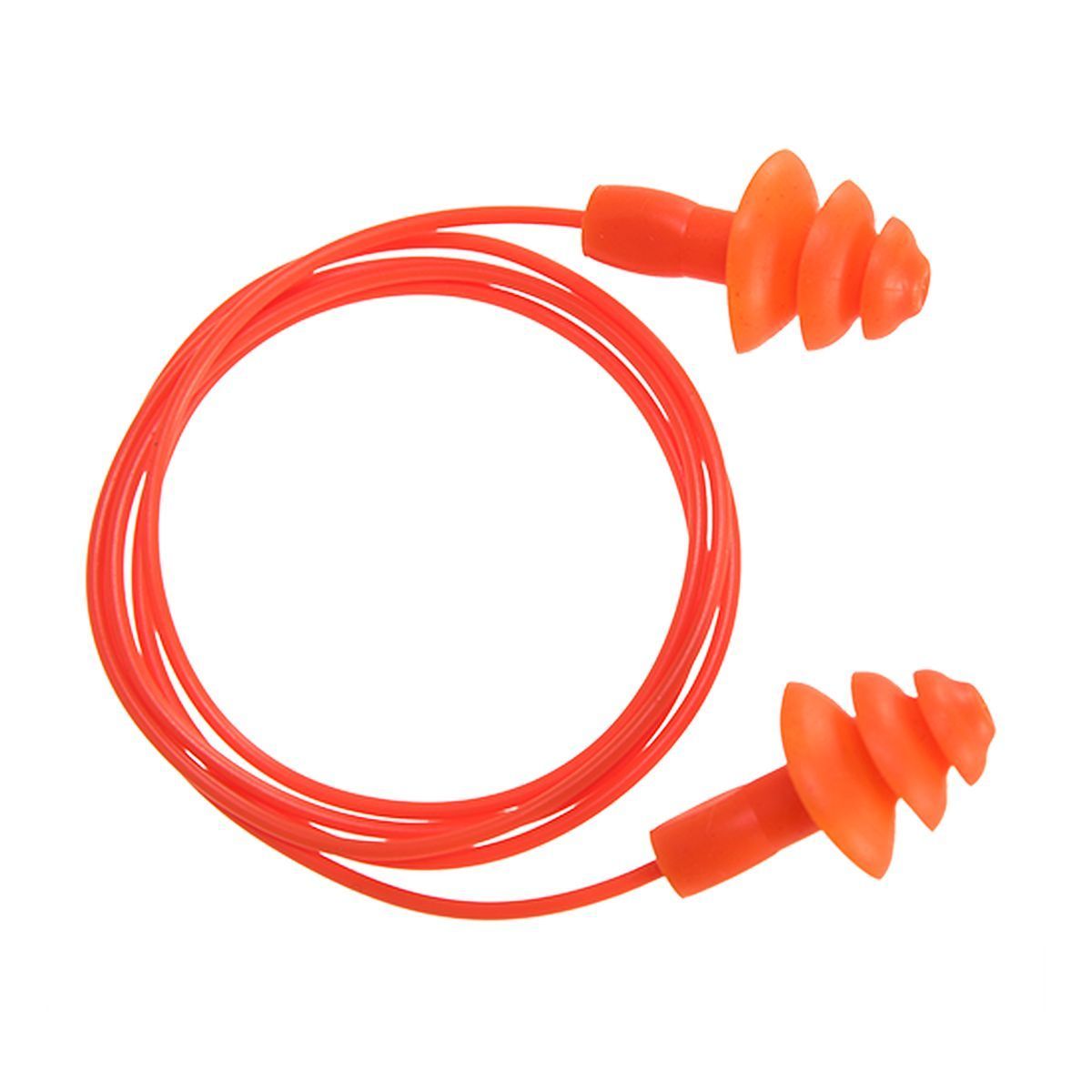 Reusable Corded Ear Plugs (Pack of 50) - Noise Cancelling for Sleeping, Studying & Travel - Comfortable Hearing Protection for Work & Concerts