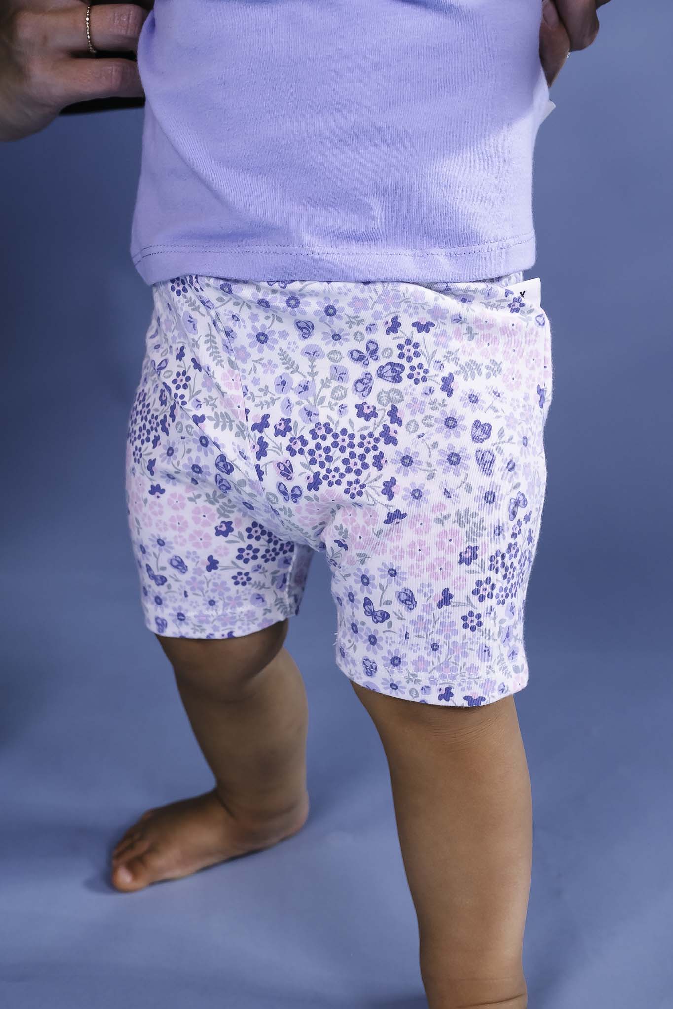 Baby Girl Floral Bike Shorts - Soft Stretchy Comfort for Toddlers - Perfect for Playtime, Daycare & Outdoor Adventures