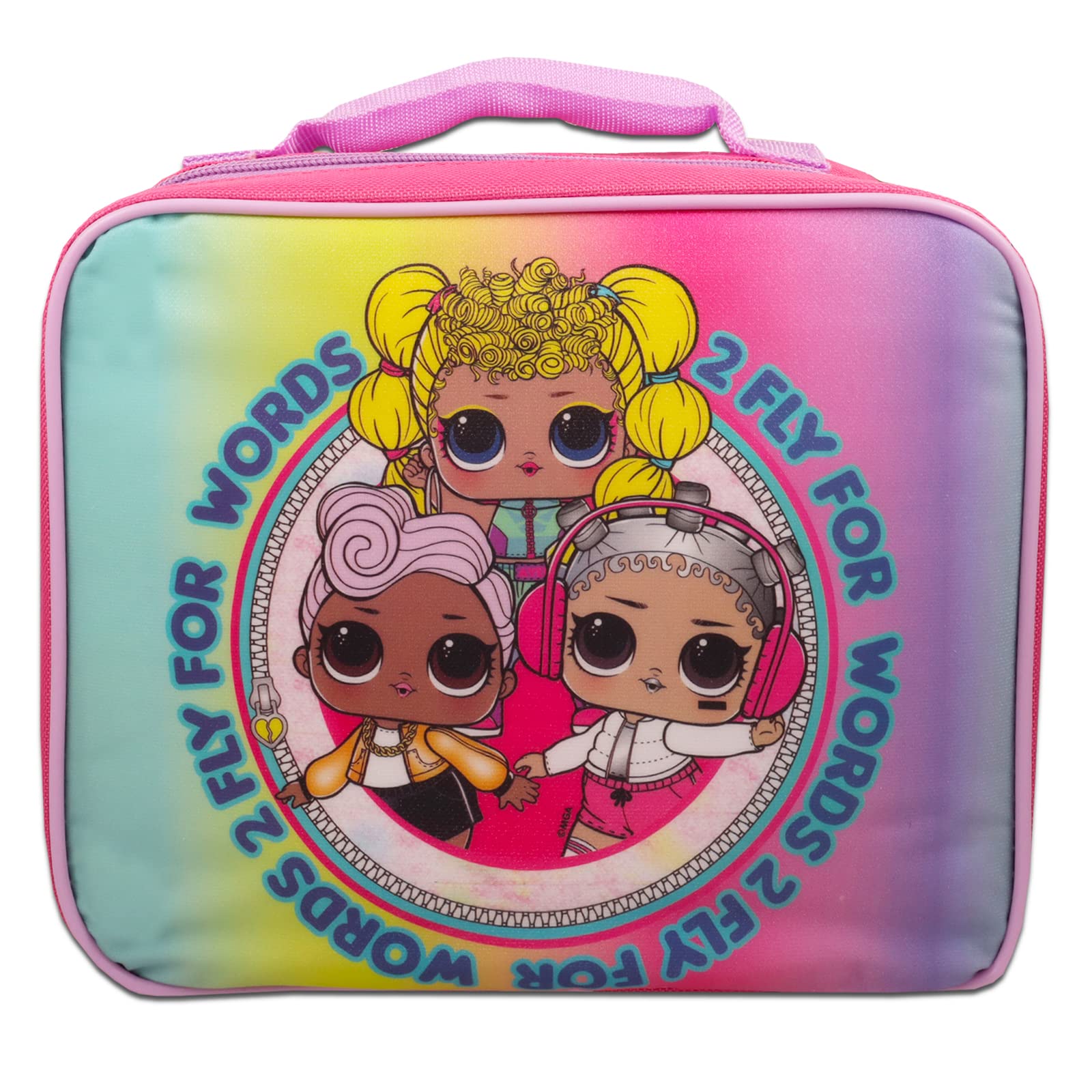 LOL Surprise Doll Lunch Box Set for Girls - Insulated Kids Lunch Bag with Stickers & Accessories | Perfect for School, Picnics, and Birthday Parties
