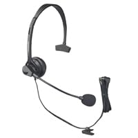 Panasonic KX-TCA60 Wireless Headset with Noise Canceling Mic - Comfortable Over-Ear Headband for Cordless Phones - Perfect for Office, Call Center & Remote Work