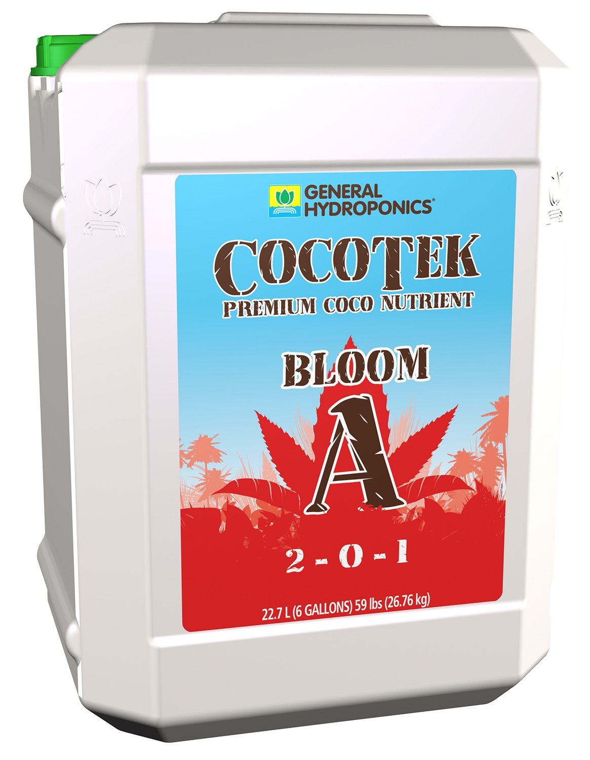 General Hydroponics 726916 Coco Bloom A Hydroponic Fertilizer - 6 Gallon for Indoor/Outdoor Gardening | Perfect for Hydroponic Systems, Soil Growing & Plant Nutrients