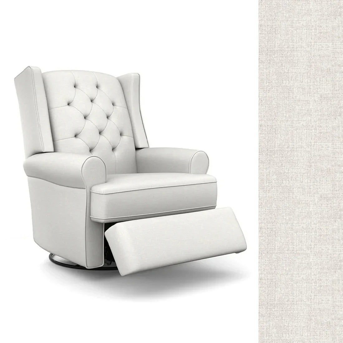 Best Finley Swivel Glider Recliner Chair - Comfortable Modern Living Room Seating for Relaxing, Nursing & Reading