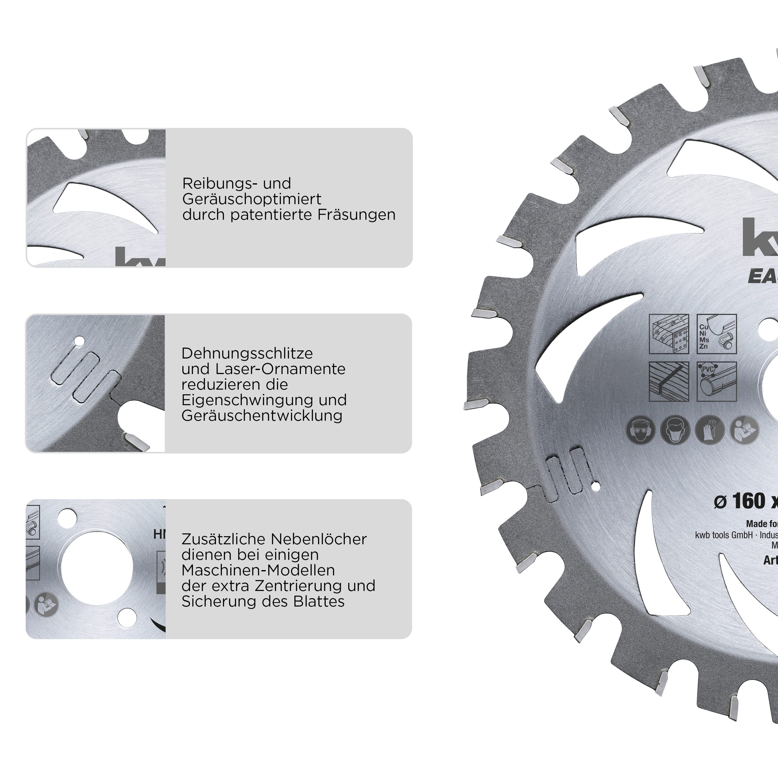 Premium 165x20mm Deep Cut Circular Saw Blade - Silver (584738) - Ideal for Woodworking, Metal Cutting & DIY Projects