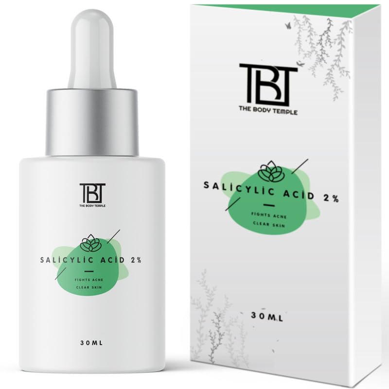 2% Salicylic Acid Acne Treatment Face Serum - Fights Active Acne, Reduces Blackheads & Unclogs Pores | Oil Control & Blemish-Free Skin | Even Skin Tone | 30ml | Perfect for Oily & Acne-Prone Skin Daily Care