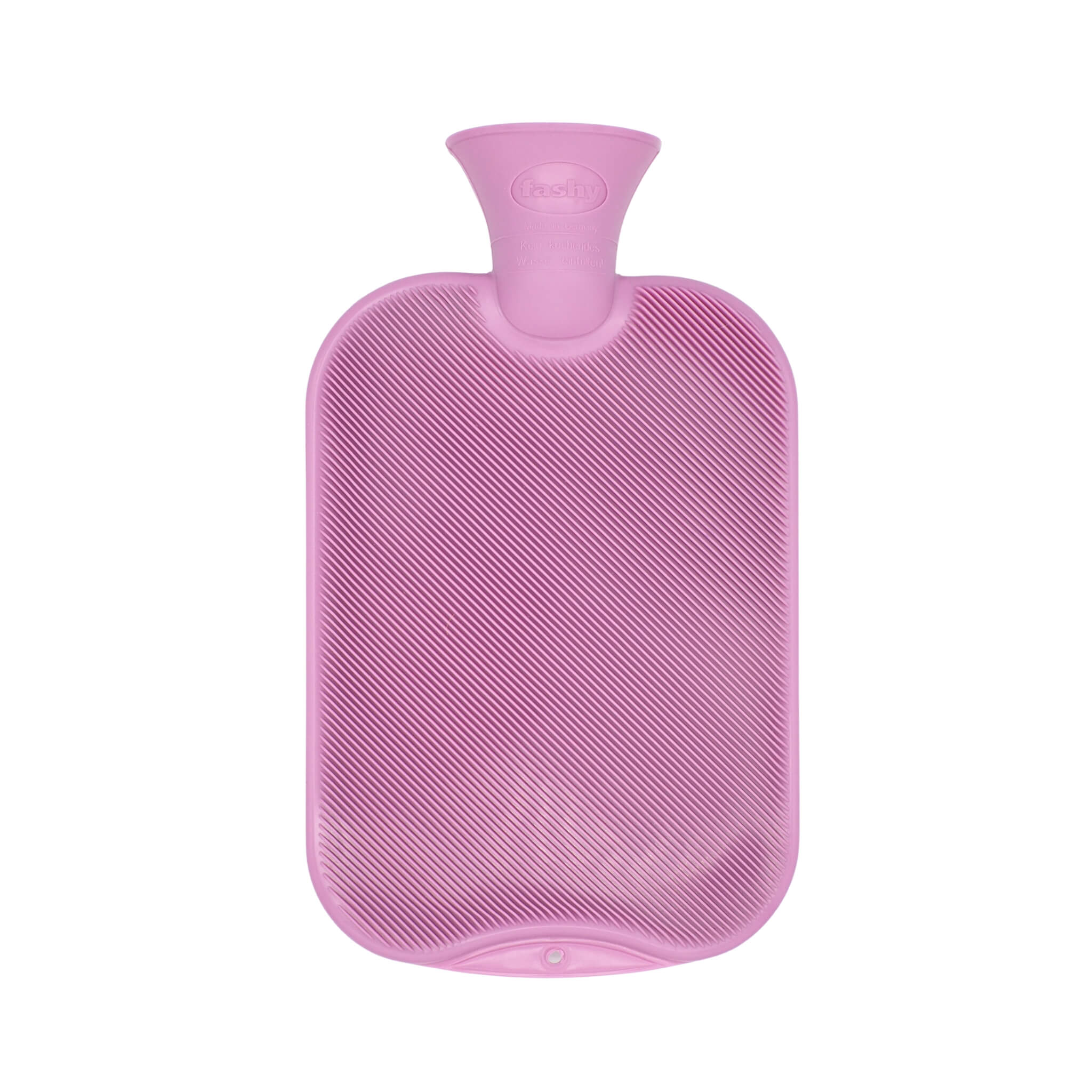 2 Liter Heather Single Ribbed Fashy Hot Water Bottle - Warm & Cozy for Winter Nights, Period Pain Relief, Bed & Couch Comfort - Perfect for Home, Office & Travel Use