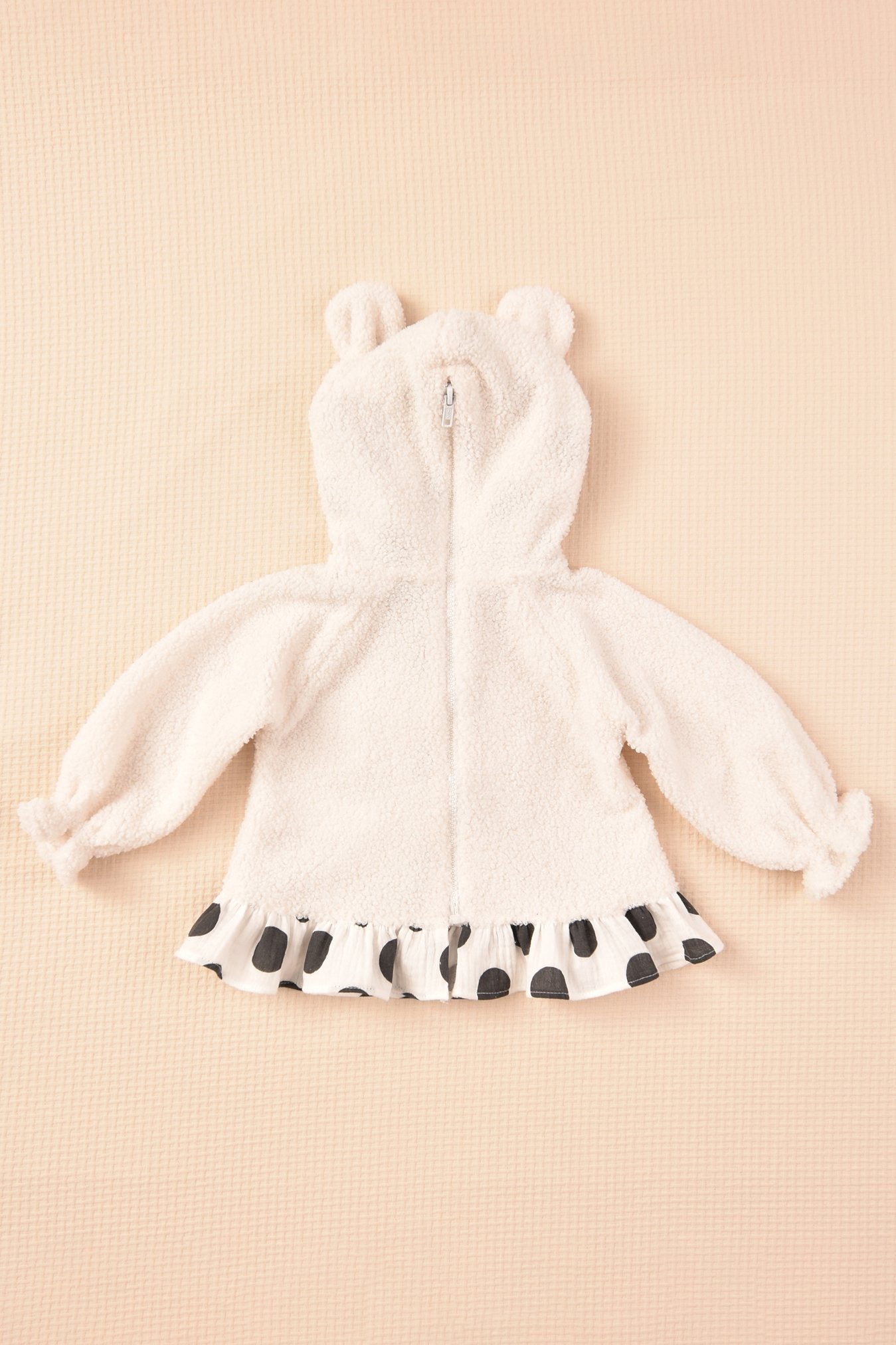 Polka Dot Sherpa Hoodie & Trousers Set - Cozy Winter Outfit for Women | Perfect for Casual Wear, Loungewear & Outdoor Activities