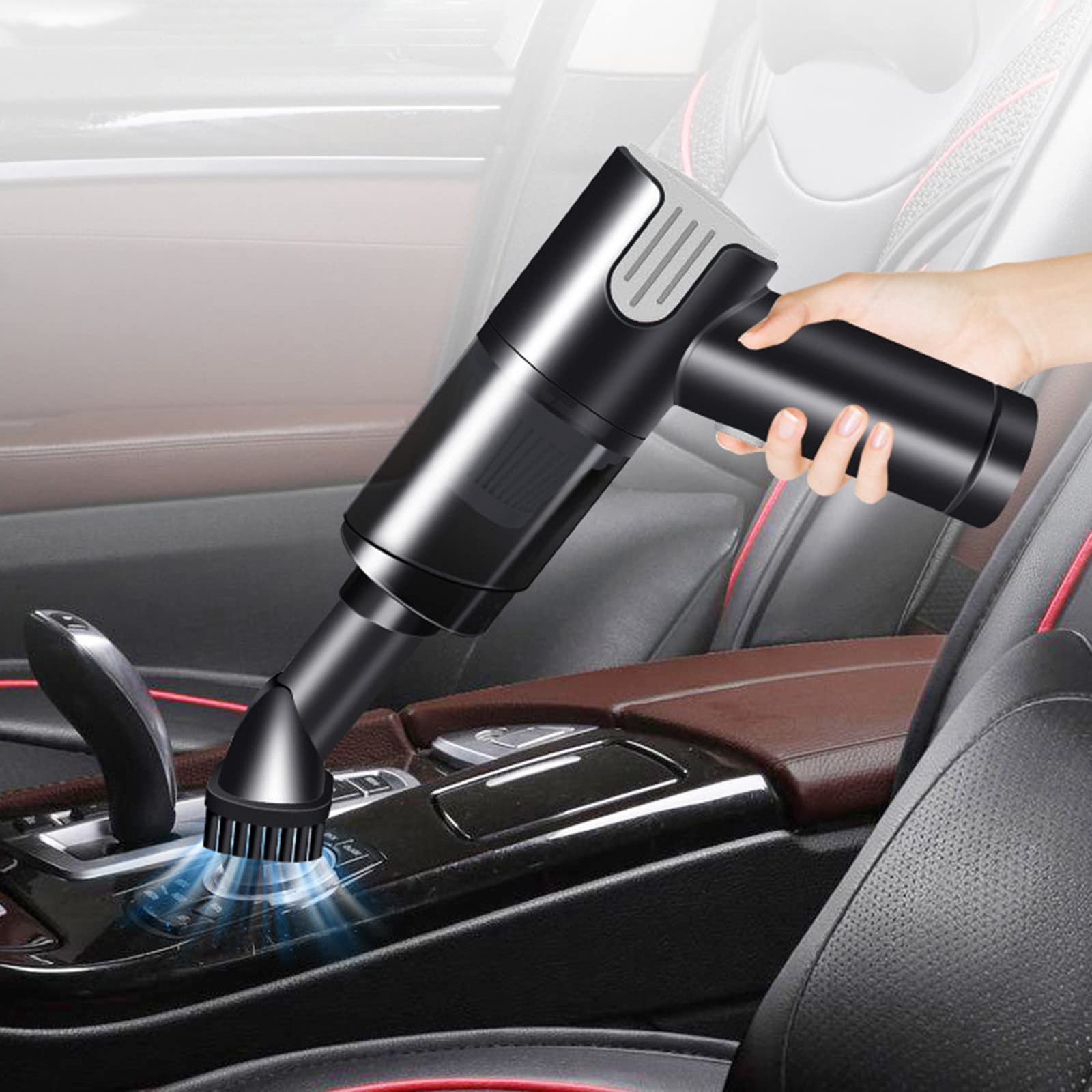 Portable Cordless Handheld Vacuum Cleaner for Car & Home - Wet/Dry Dual Use, Wireless Car Detailing & Household Cleaning - Perfect for Cars, Upholstery, Pet Hair, and Small Spaces
