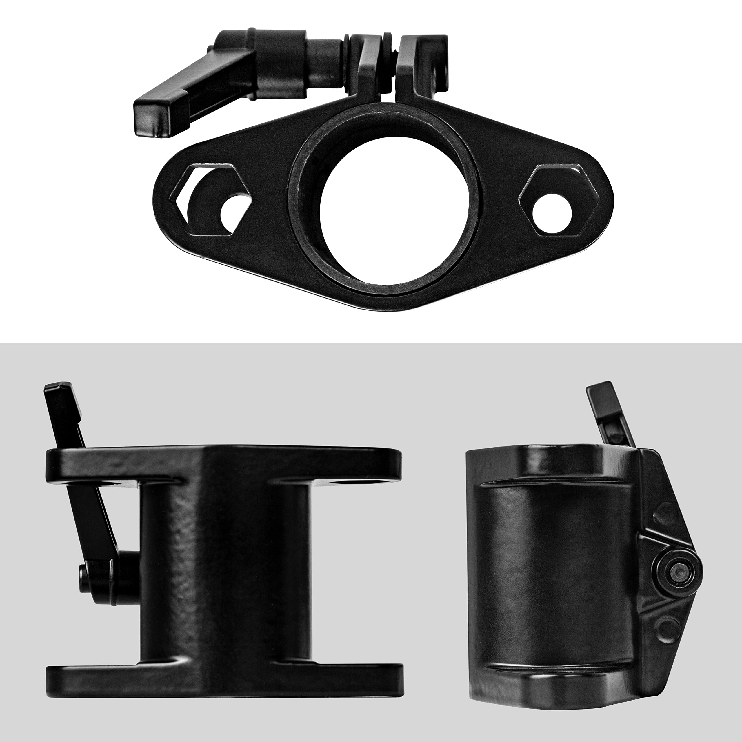 Duronic DM25MJ Dual Monitor Arm Mount - Heavy Duty Steel Desk Clamp for Dual Screens, Compatible with All DM25 Monitor Arms, Black | Perfect for Home Office, Gaming & Workspace Setup