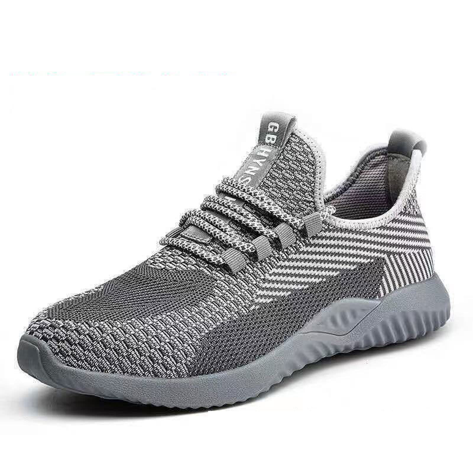 NIMIZIA Steel Toe Safety Shoes for Men & Women - Lightweight Breathable Work Boots with Puncture-Proof & Non-Slip Sole - Industrial Construction Sneakers (Grey, Size 44) - Perfect for Construction Sites, Warehouses & Outdoor Work