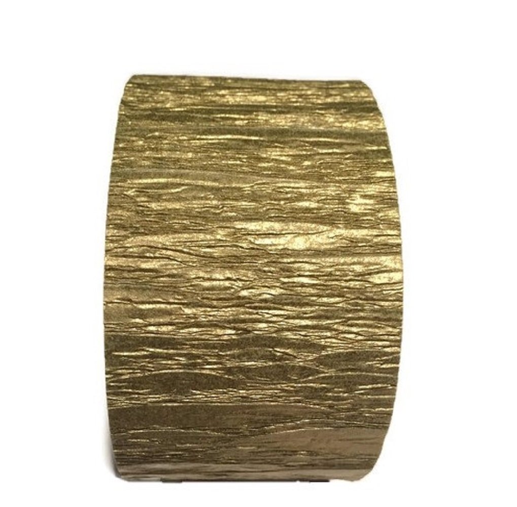 Premium Dark Gold Party Streamers - 6 Rolls (420 ft) | USA-Made Crepe Paper Decorations for Birthday, Wedding & Holiday Celebrations