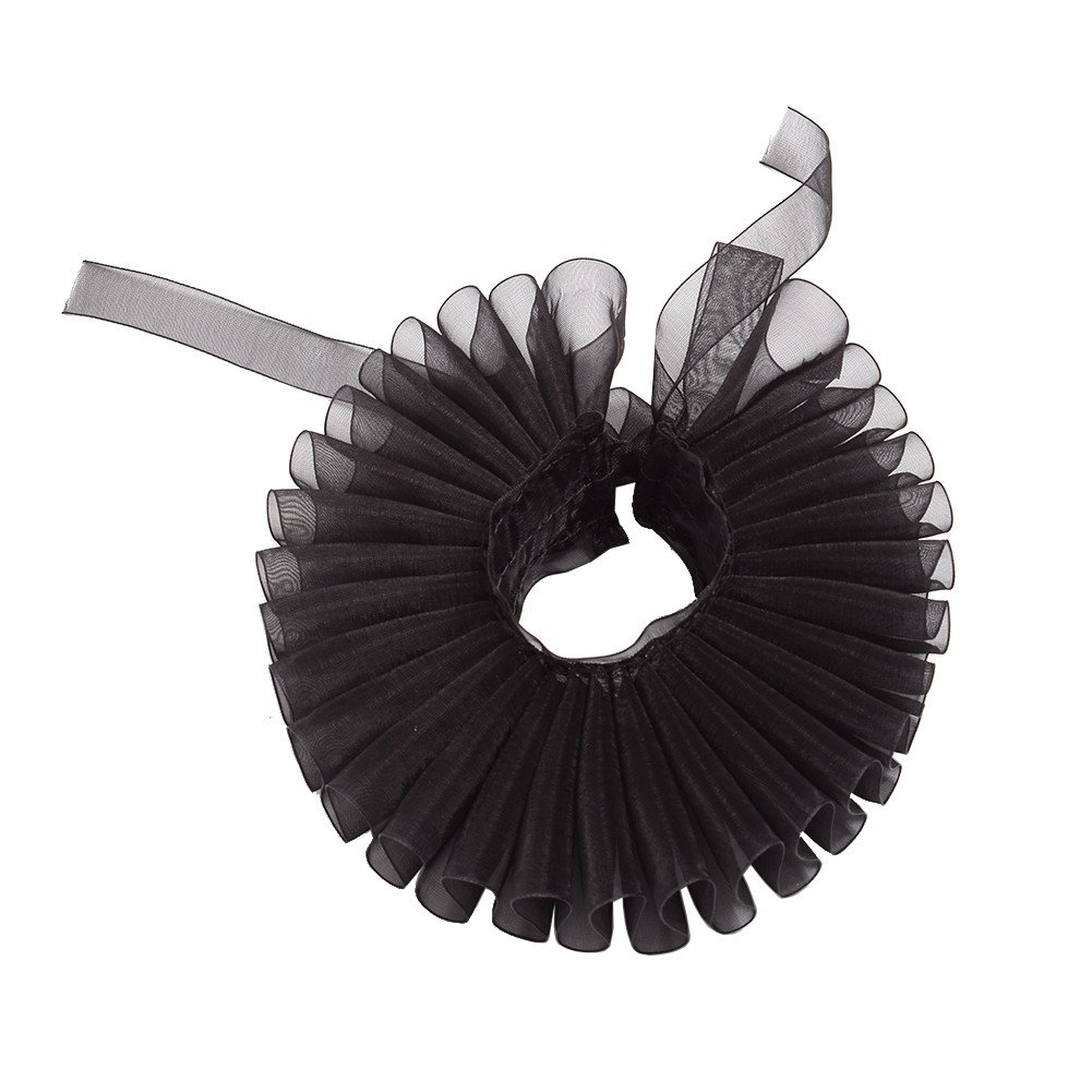 GraceArt Elizabethan Dickens Ruff Neck Collar & Wrist Cuffs - Victorian Lace Ruffle Costume Accessories for Renaissance Fairs, Cosplay, and Historical Reenactments