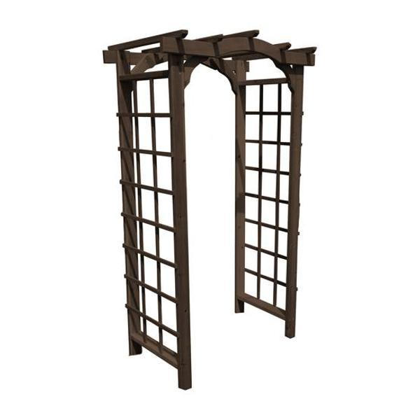 Western Red Cedar Madison Arbor - Premium Outdoor Garden Arch for Weddings, Events, and Backyard Decor - Natural Wood Pergola for Patio, Yard, and Landscape Design