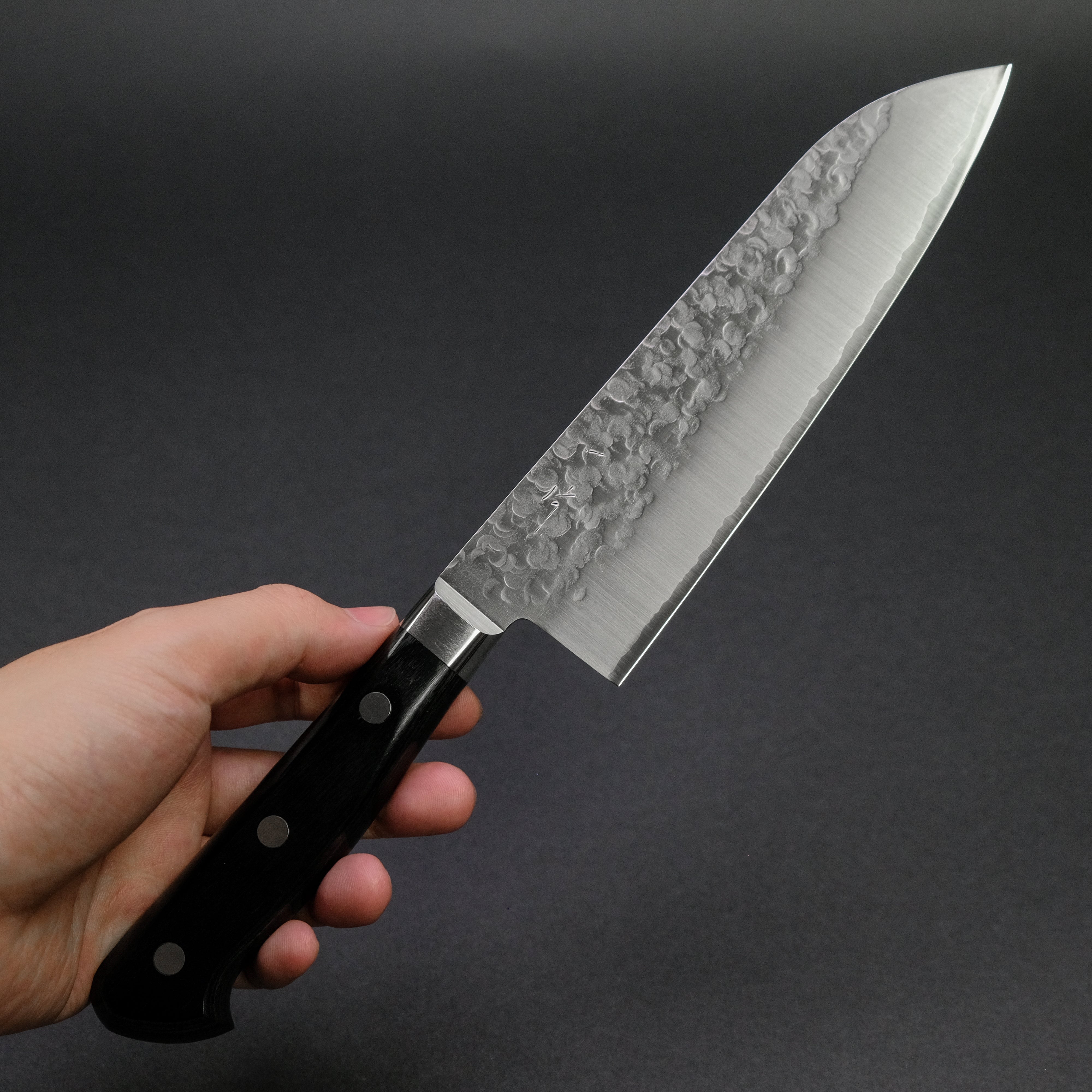 Hitohira T10 Tsuchime Japanese Knife Set - 150mm Petty & 165mm Santoku - High Carbon Steel Kitchen Knives for Slicing, Dicing & Chopping - Perfect for Home Chefs & Professional Cooking