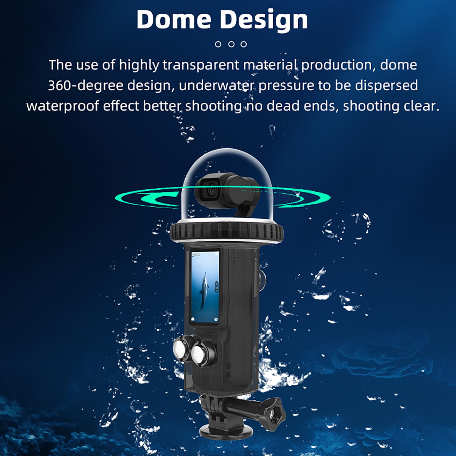 Pocket 3 Action Camera Waterproof Case - IP68 Dustproof & Underwater Housing for Diving, Snorkeling & Extreme Sports - Perfect for GoPro Hero, DJI Osmo Action Accessories