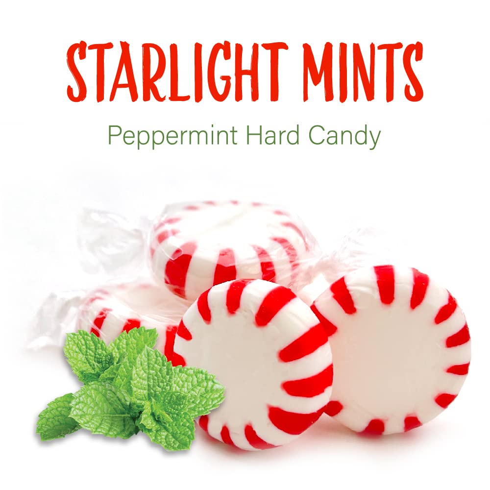 Starlight Peppermint Mints - 5 Lb Bulk Hard Candy for Christmas Stocking Stuffers, Office Treats & Party Favors | Refreshing Breath Mints for Year-Round Enjoyment