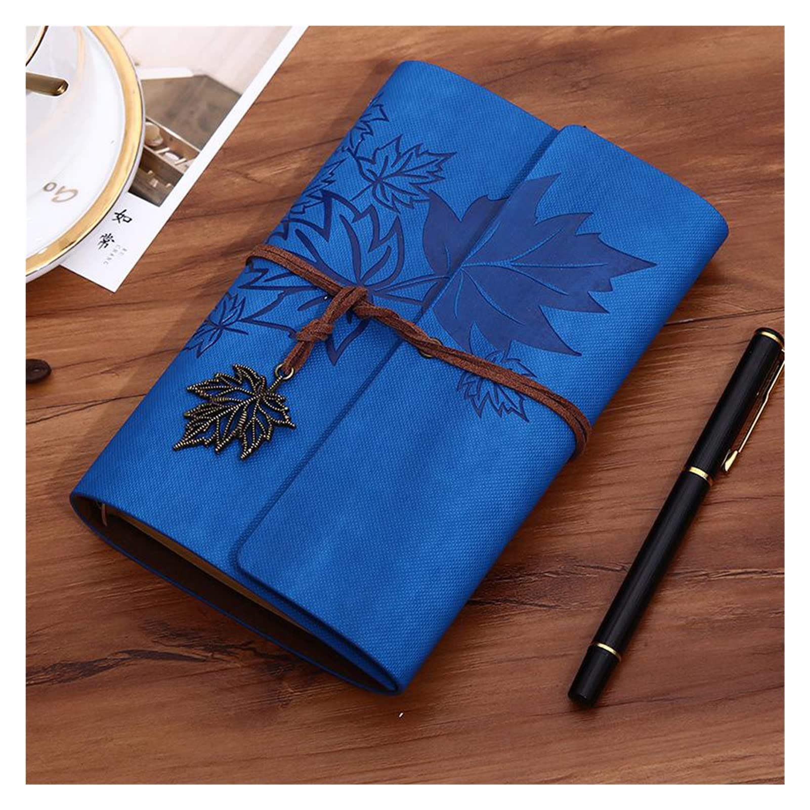 Vintage PU Leather Travel Notebook - A7, A6, A5 Blank Kraft Journal for Writing, Sketching & Note Taking | School, Office & Travel Essentials (D Color, A7 145x100mm) | Perfect for Journaling, Bullet Notes & Creative Projects