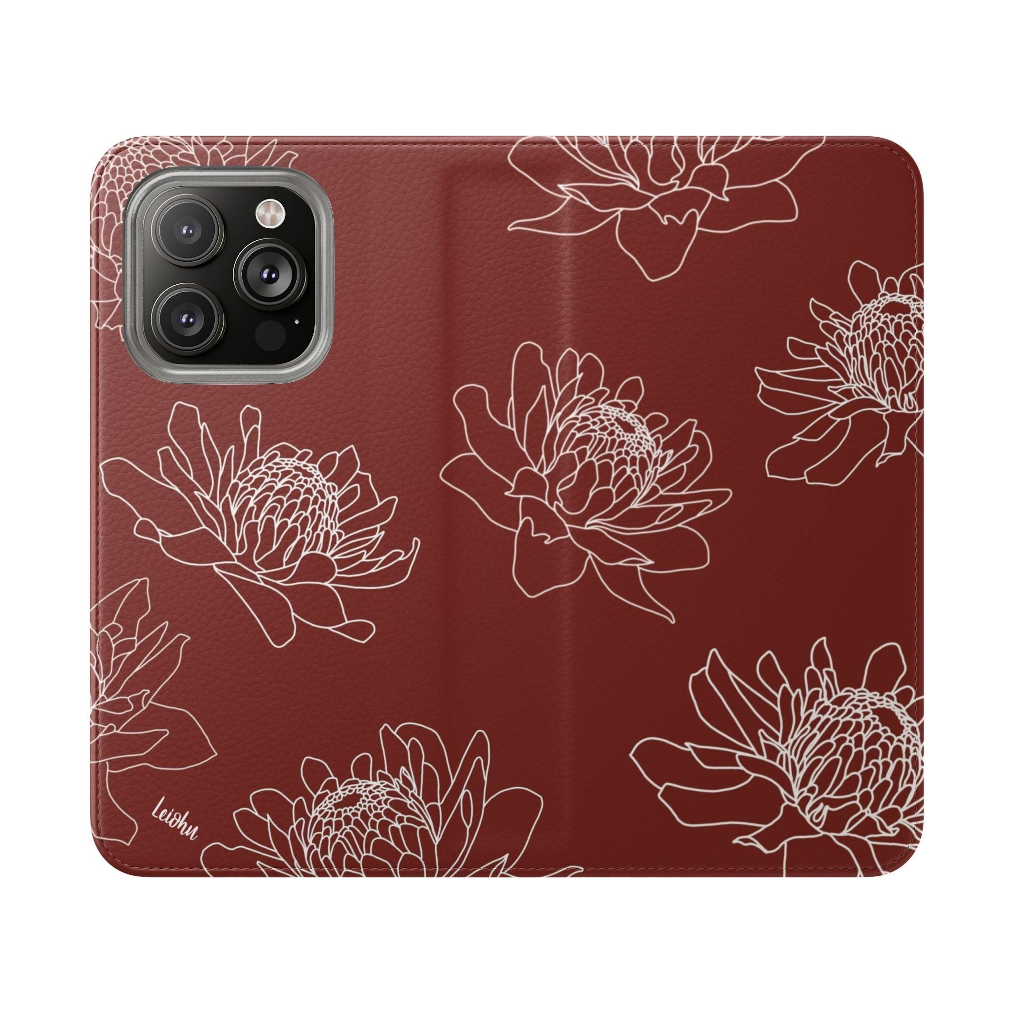 Torch Ginger Folio Case - Elegant & Durable Phone Cover for iPhone & Samsung - Perfect for Travel, Work & Everyday Use
