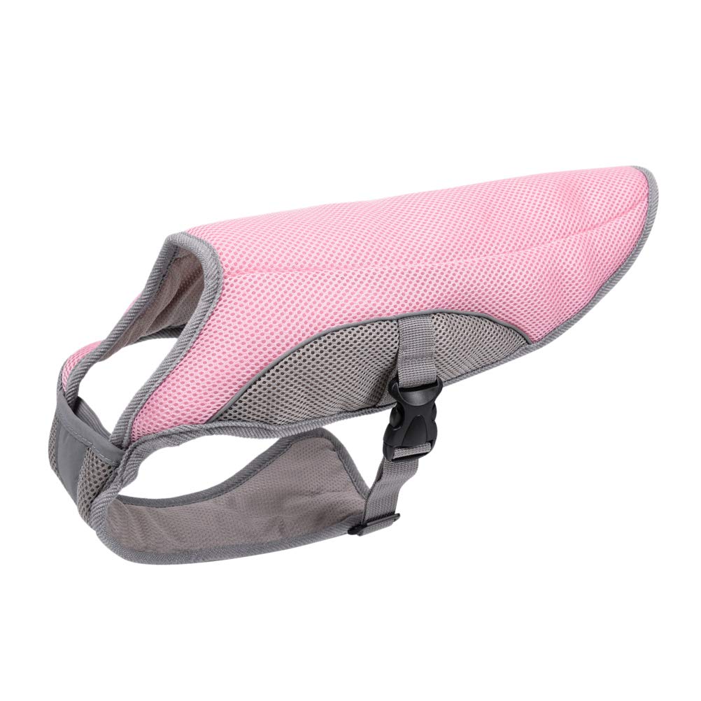 Baluue Dog Cooling Vest for Small Dogs & Puppies - Breathable Summer Pet Cooling Coat for Hot Weather - Pink Dog Cooling Vest for Outdoor Walks, Hiking & Beach Trips