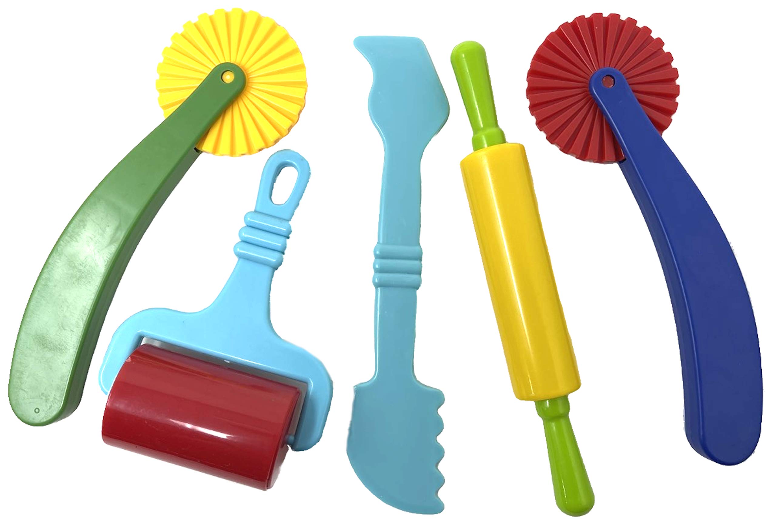 5-Piece Play Dough Tools Set for Kids - Creative Dough Accessories for Modeling, Cutting & Shaping - Perfect for Playtime, Arts & Crafts, and Sensory Play