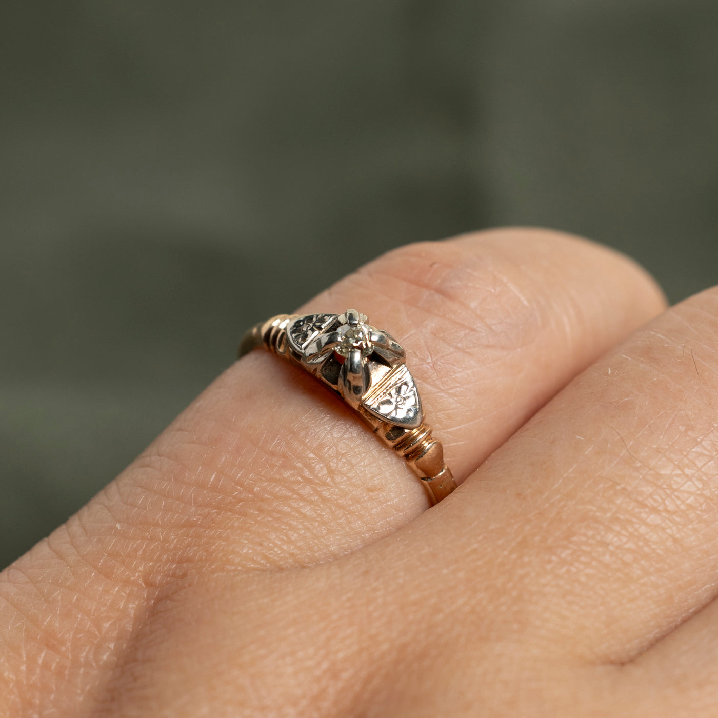 0.08ct Single Stone Illusion Set Diamond Engagement Ring - Size 5.5 - Perfect for Wedding Proposals & Anniversary Gifts