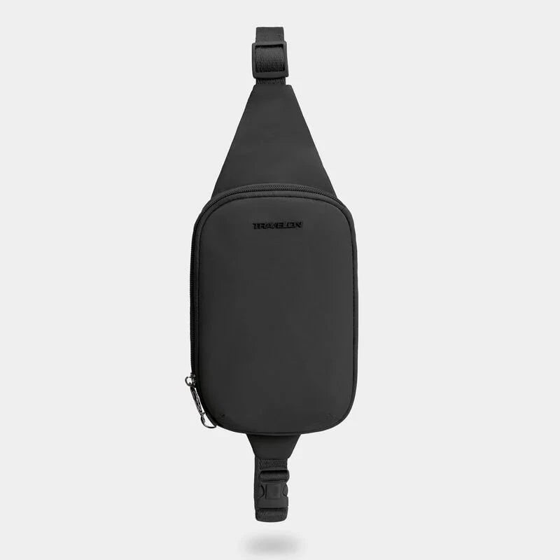 Travelon Roam Anti-Theft Compact Sling Bag - Secure Crossbody Purse for Travel, Commuting & Daily Use - RFID Blocking & Theft-Proof Design for Phone, Wallet & Essentials