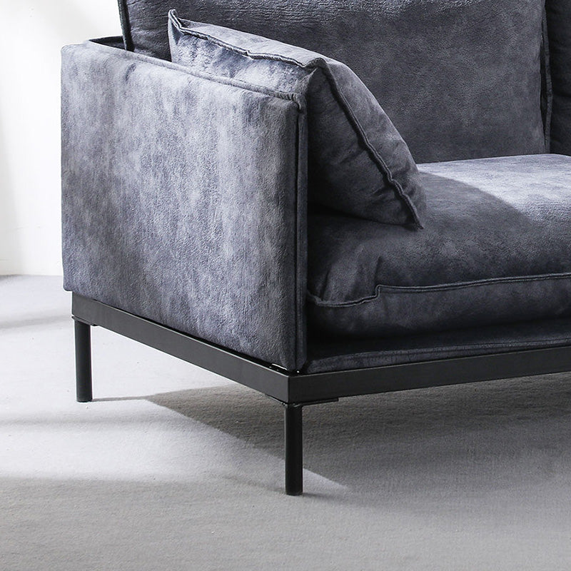 SINCLAIR 2-Seater Sofa 158cm Charcoal Gray - Modern Living Room Furniture for Small Spaces & Apartments