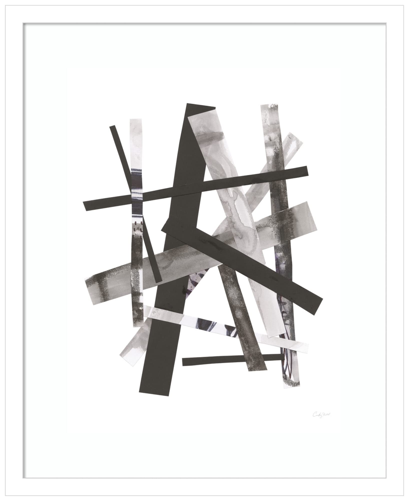 Amanti Art Framed Wall Art Print 21x17 - Sunday Morning II Abstract Painting by Courtney Prahl | Modern Contemporary Home Decor for Living Room, Bedroom, Bathroom & Kitchen | Perfect for Adding Artistic Flair to Small Spaces