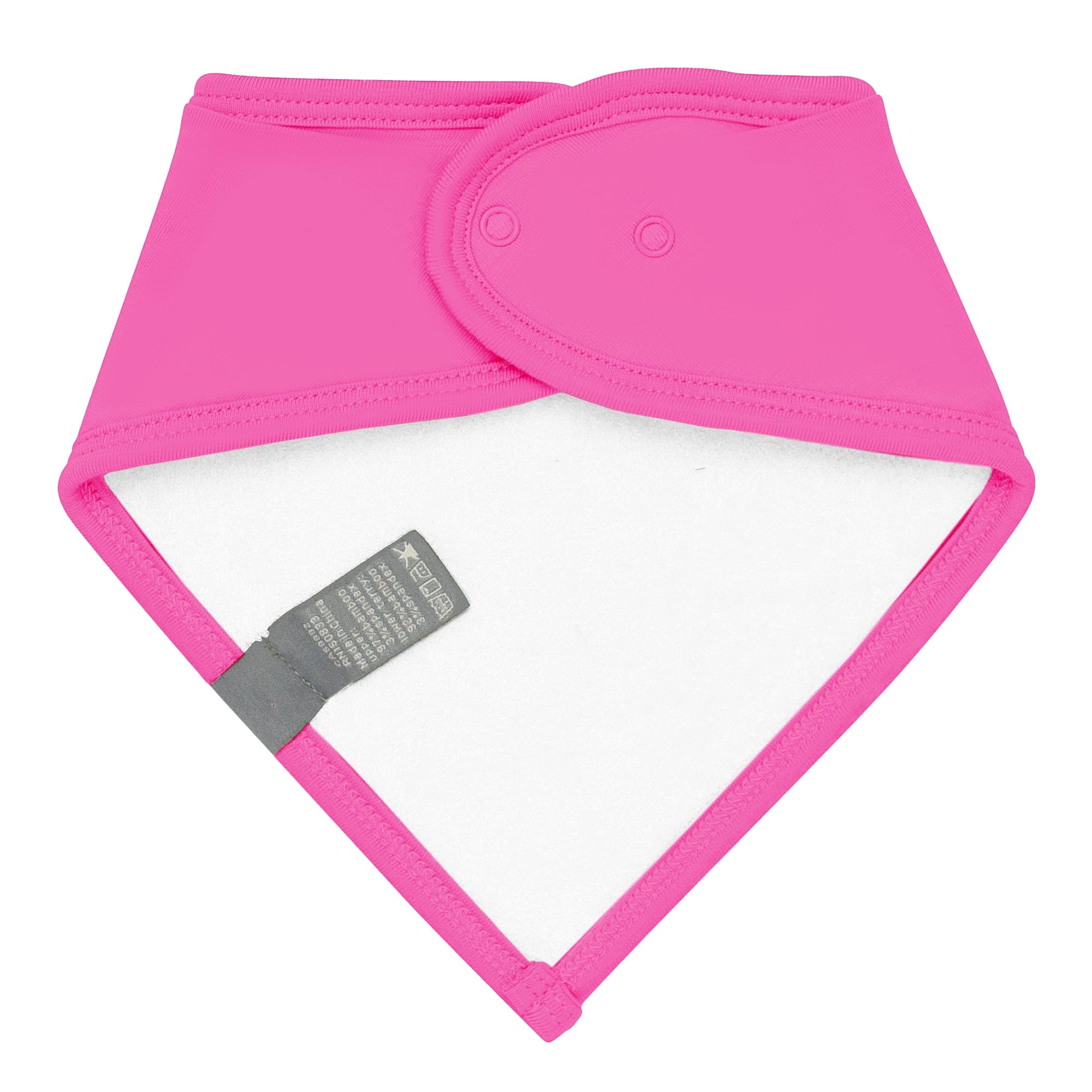 Premium Baby Bib with Adjustable Neck - Soft Raspberry Pink for Mess-Free Feeding - Perfect for Infants, Toddlers & Mealtime