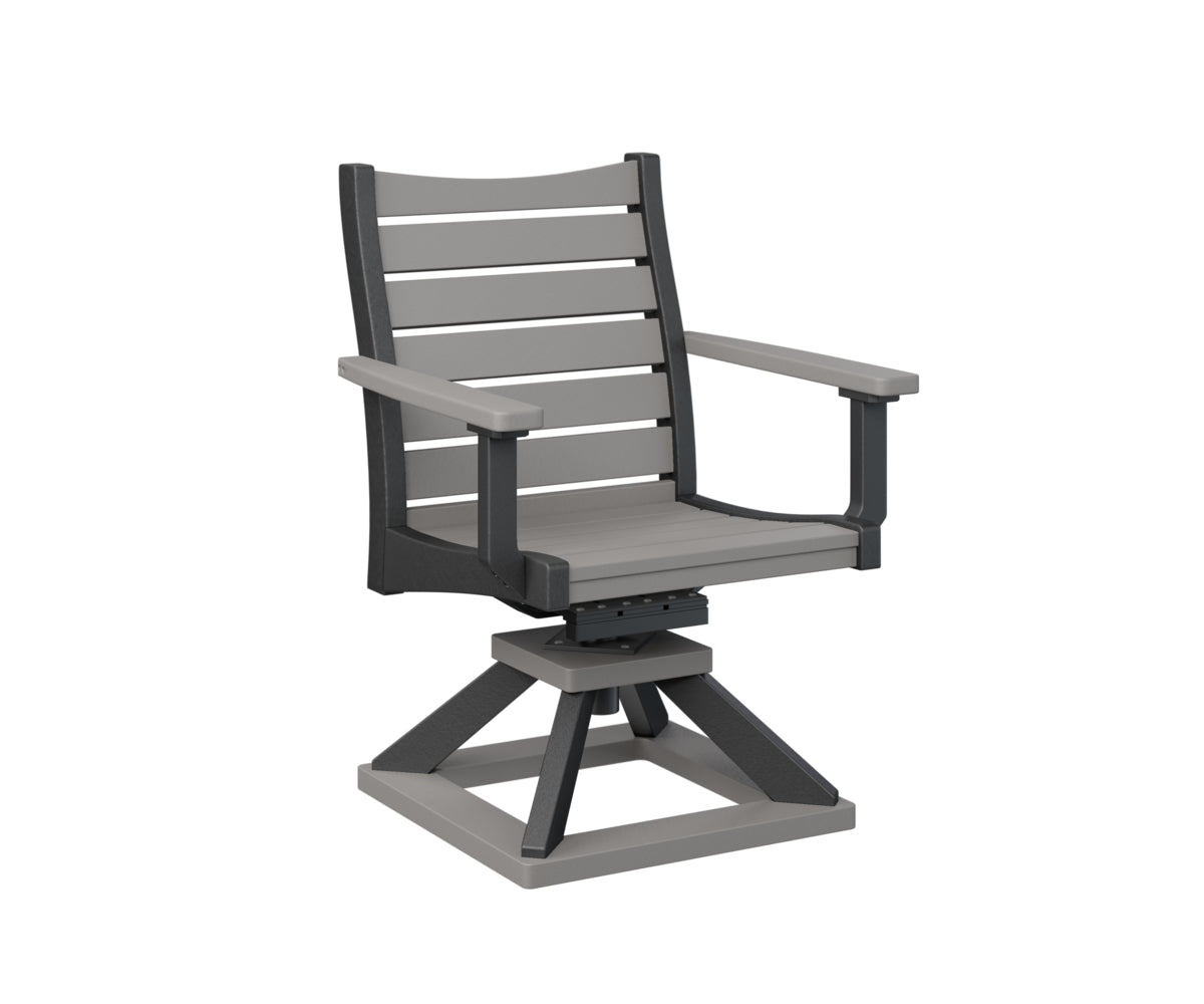 Berlin Gardens Bristol Swivel Rocker Dining Chair - Patio, Garden, Porch & Outdoor Relaxation - Comfortable Rotating Rocking Chair for Dining & Lounging