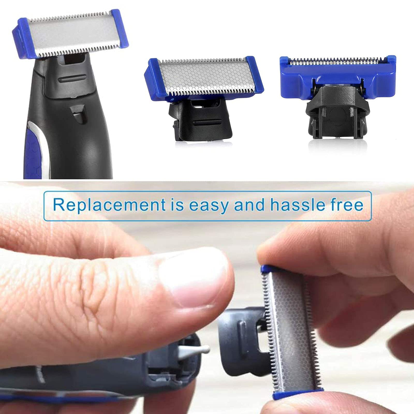 6PCS Replacement Trimmer Heads for Micro Touch Solo Gen 1 - Includes 31.5