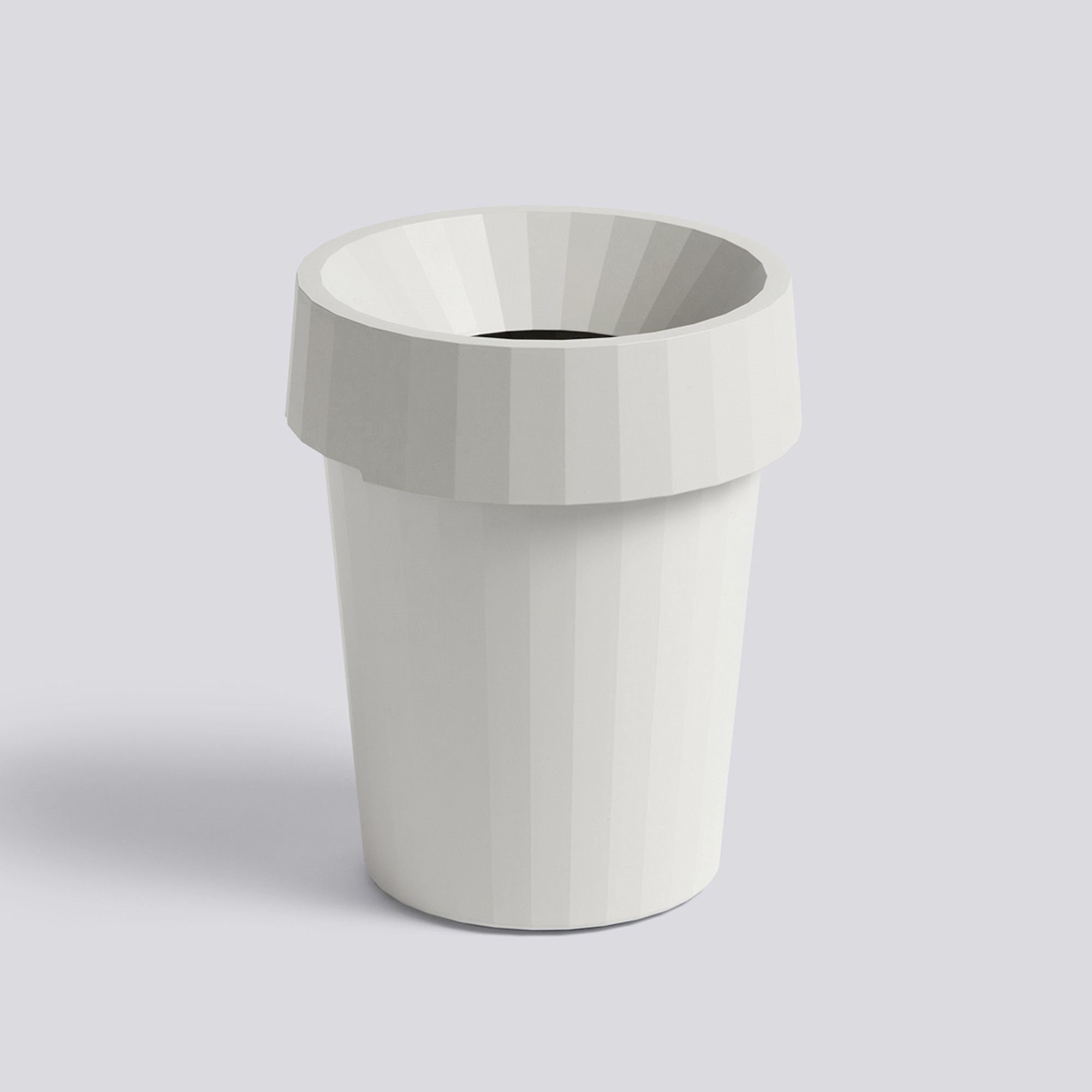 HAY Shade Bin 14L - Minimalist Waste Basket for Home & Office | Off-White Trash Can with Lid for Bedroom, Bathroom & Kitchen Organization