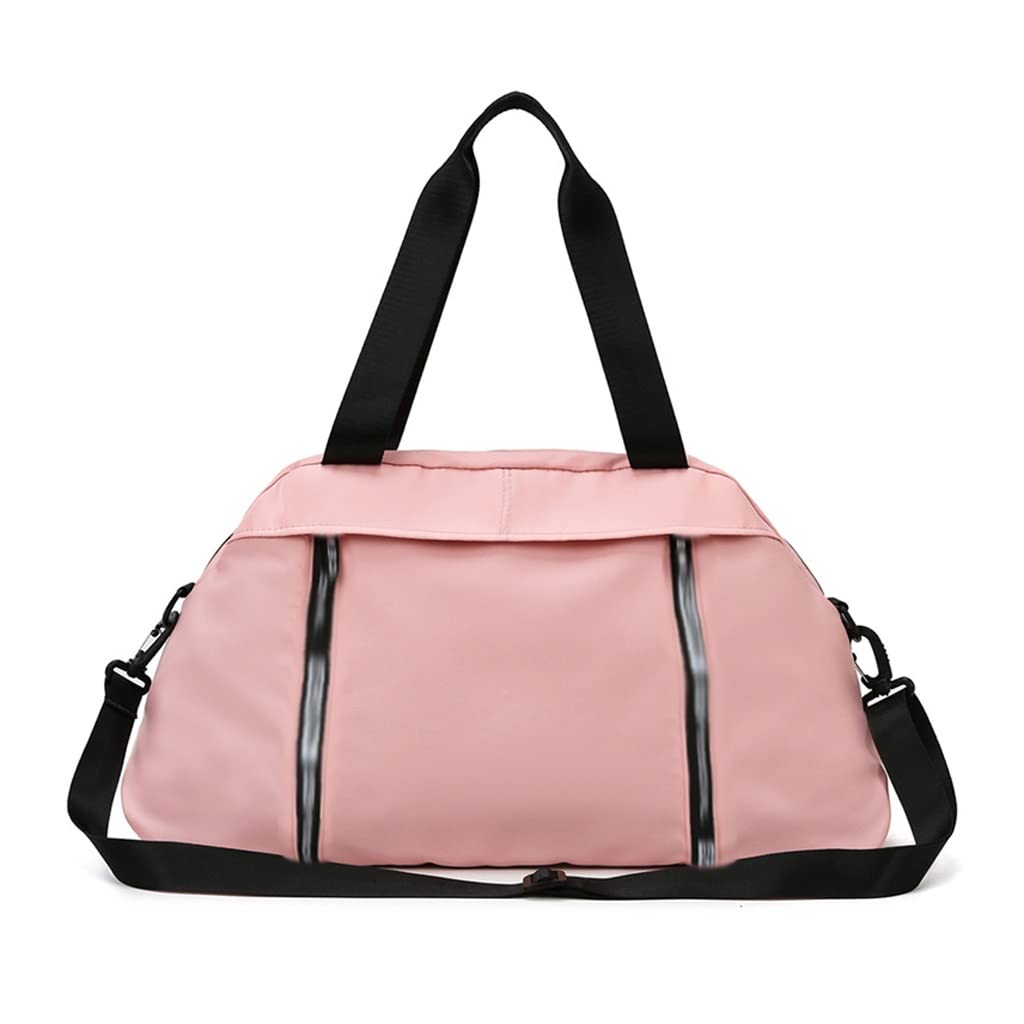 Women's Gym Bag Large Capacity Yoga Fitness Tote with Wet/Dry Separation - Lightweight Shoulder Bag for Workout, Travel & Outdoor Training (52x16x28cm, Pink) - Perfect for Yoga Class, Gym Sessions & Weekend Getaways