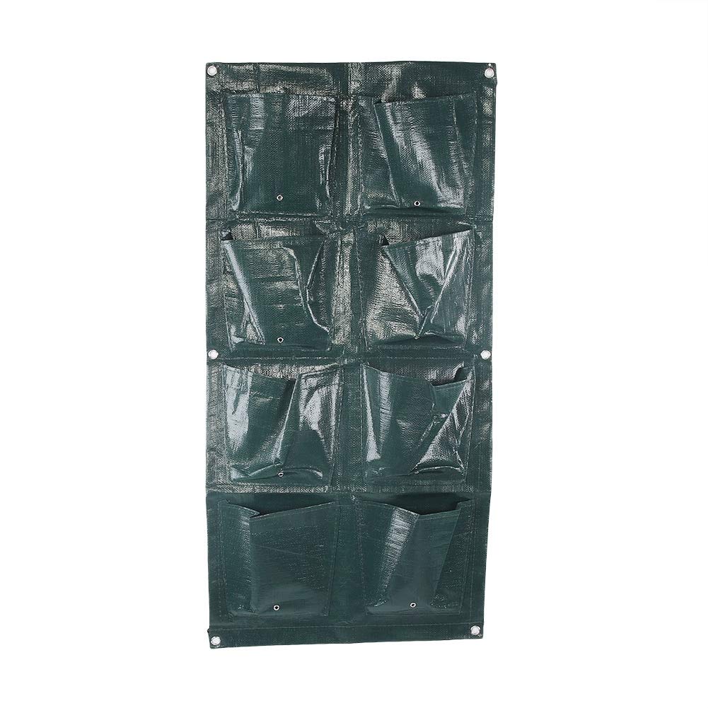 8-Pocket Vertical Hanging Garden Planter - Wall Mounted Planting Bag for Indoor/Outdoor Use - Grow Vegetables, Herbs & Flowers - Perfect for Small Spaces, Balconies & Urban Gardening