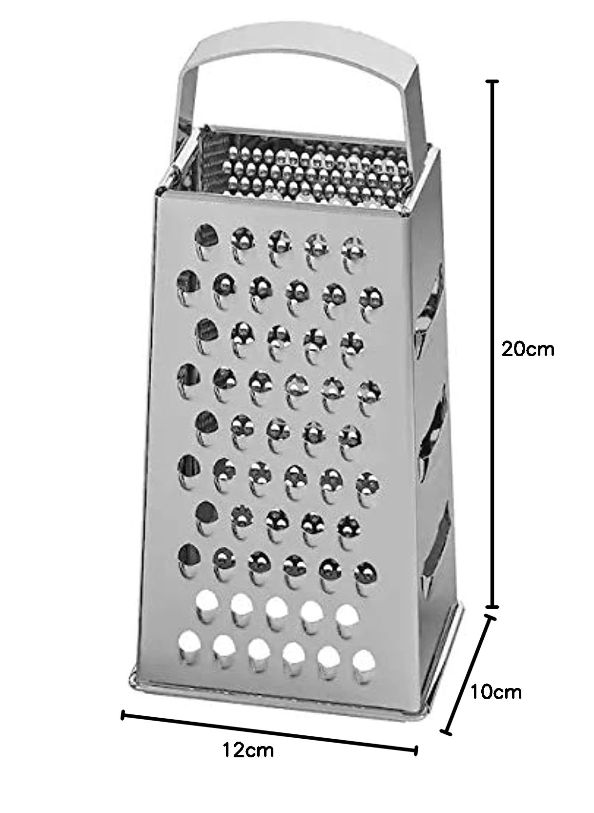 Premium Stainless Steel Cotton Grater - Durable Kitchen Tool for Grating Cheese, Vegetables & More - Perfect for Cooking, Baking & Meal Prep - Silver Finish