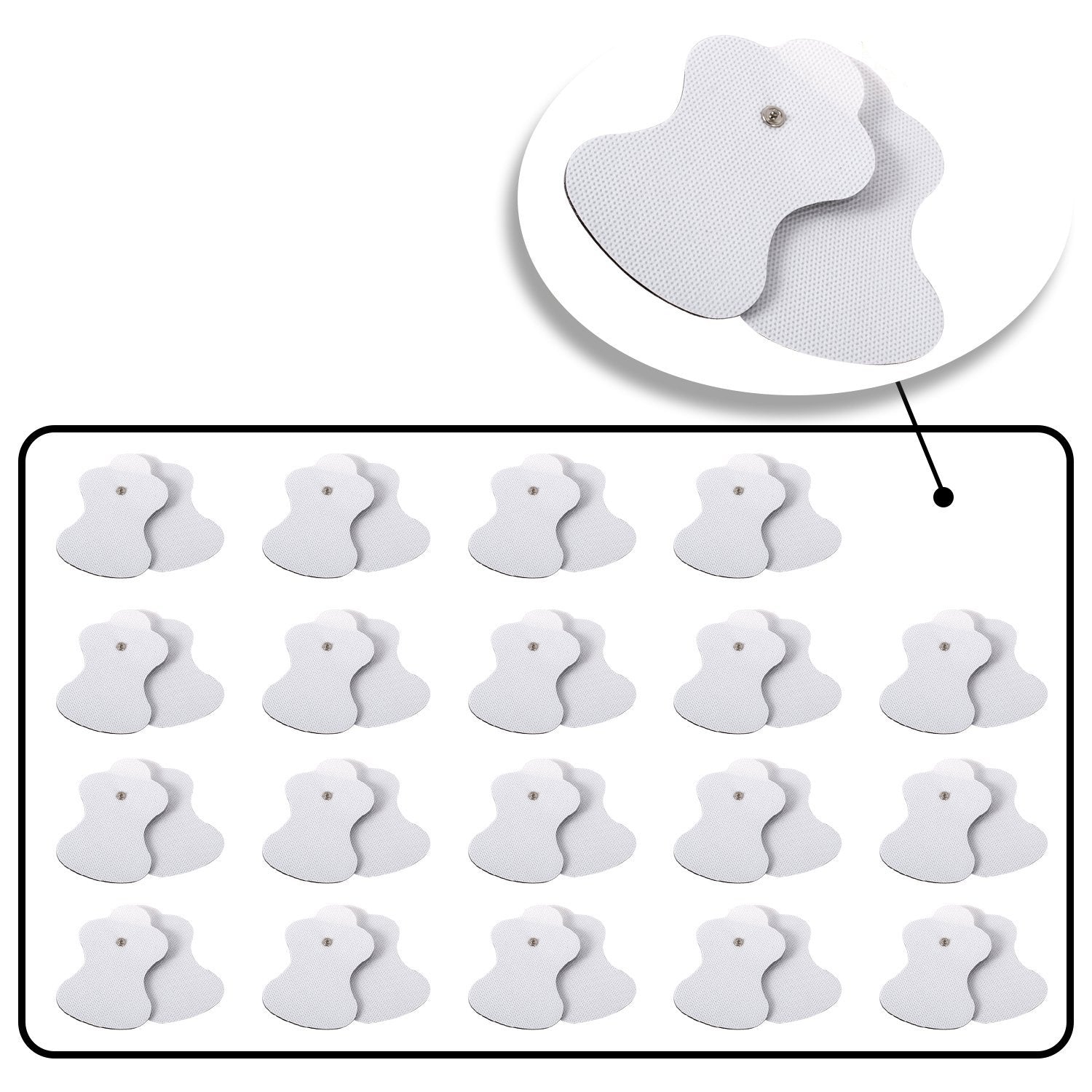 Omron TENS Unit Replacement Electrodes - Conductive Gel Pads for Muscle Stimulator Therapy - Ideal for Pain Relief, Physical Therapy & Home Use